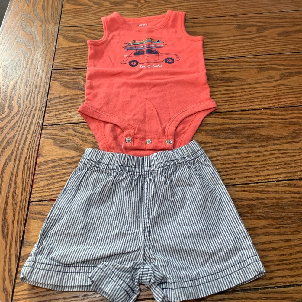 Local cutie shirt and shorts